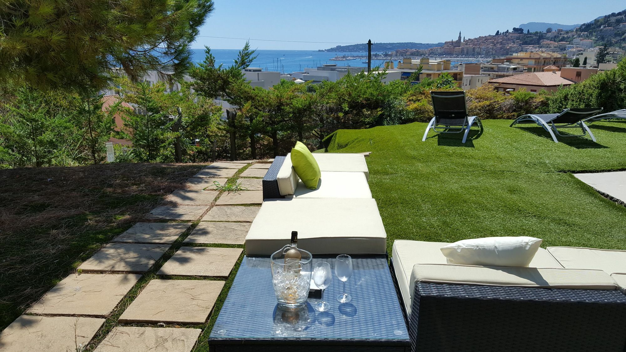 Cap Au Sud,Vue Panoramique Mer,Piscine Menton Exterior foto